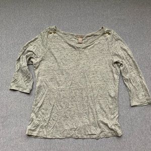 3 for $30 📣 BR linen 3/4 sleeve boatneck top